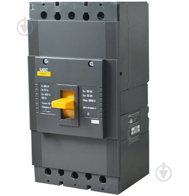 Автоматический выключатель UEC PCB37 3Р 400А 35кА MCCB-PCB-37-3-0400 - фото 1