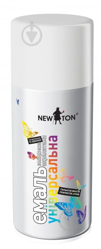 Эмаль аэрозольная New Ton универсальная RAL 9010 белый мат 150 мл - фото 1 Эмаль аэрозольная New Ton универсальная RAL 9010 белый мат 150 мл - фото 1