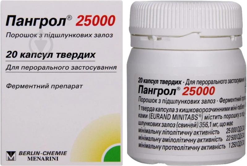 Пангрол с киш./раств. мини-таб. №20 в банке капсулы - фото 1 Пангрол с киш./раств. мини-таб. №20 в банке капсулы - фото 1