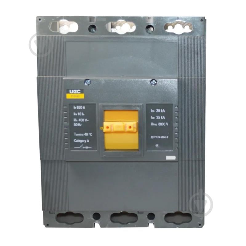 Автоматичний вимикач UEC PCB40 3Р 630А 35кА MCCB-PCB-40-3-0630 - фото 2