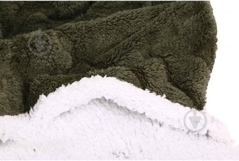Плед Double Jacquard Sherpa 200x220 см зеленый La Nuit - фото 3 Плед Double Jacquard Sherpa 200x220 см зеленый La Nuit - фото 3