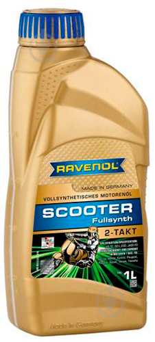 Моторное масло RAVENOL RAV SCOOTER 2T 1 л (RAV SCOOTER 2T SYNT 1L) - фото 1