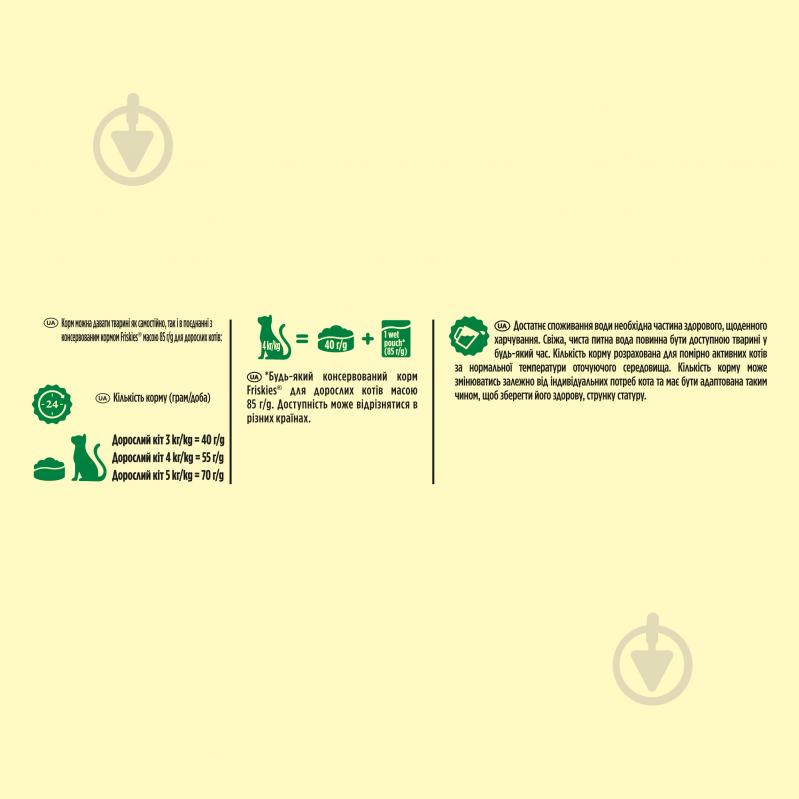Корм сухий для дорослих котів що постійно перебувають у приміщенні FRISKIES by Purina Indoor з куркою та індичкою, з - фото 3 Корм сухий для дорослих котів що постійно перебувають у приміщенні FRISKIES by Purina Indoor з куркою та індичкою, з - фото 3
