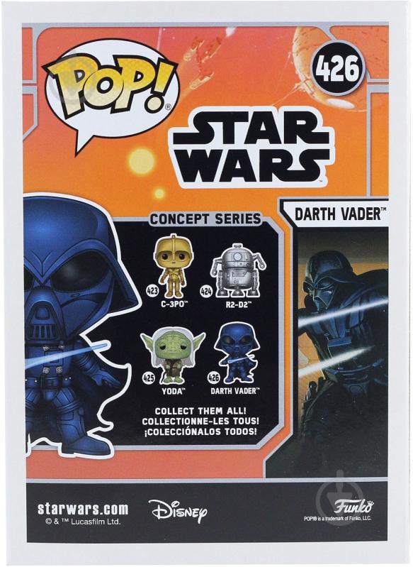 Фигурка Funko Bobble Star Wars Concept series Darth Vader (FUN2549976) - фото 6