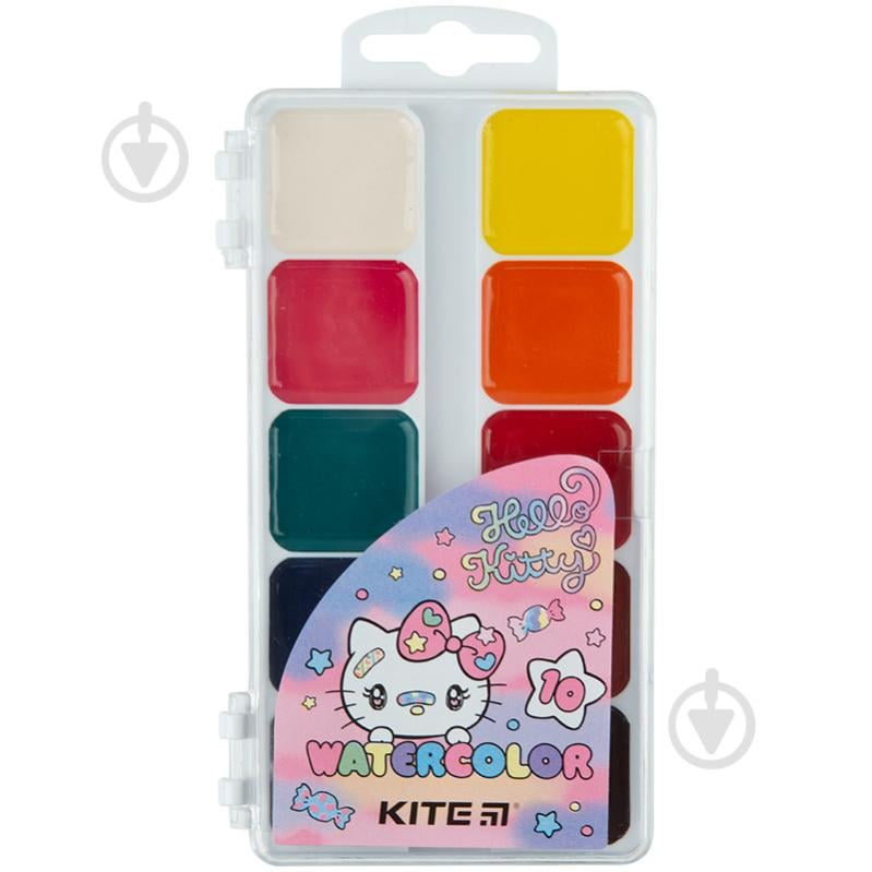 Краски акварельные Hello Kitty 10 шт. HK23-060 KITE - фото 1