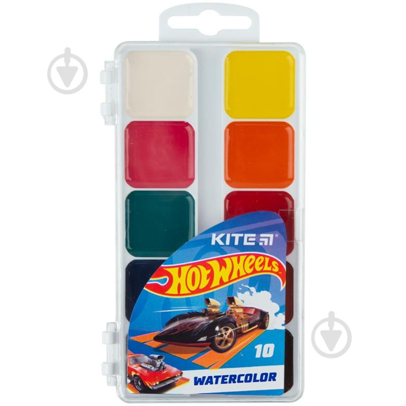 Краски акварельные Hot Wheels 10 шт. HW23-060 KITE - фото 1