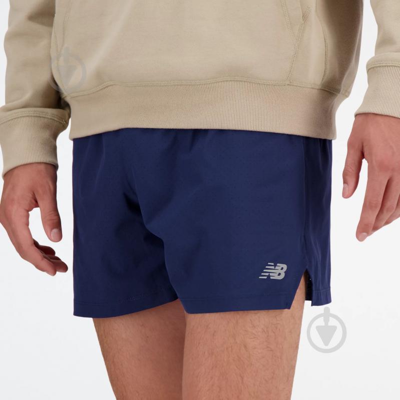 Шорты New Balance RC SEAMLESS SHORT 5 INCH MS41286NNY р. XL синий - фото 5