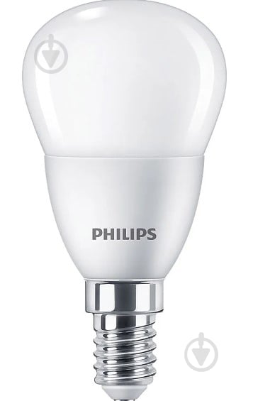 Лампа светодиодная Philips 5 Вт P45 матовая E14 90-240 В 929002969637/2 - фото 1