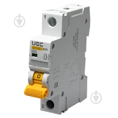 Автоматический выключатель UEC SB-M8 1P 20A B 4,5кA MCB45-1-020-B - фото 1