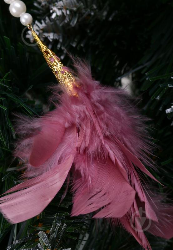 Декорация-подвеска перья 20 см в ассортименте - фото 11