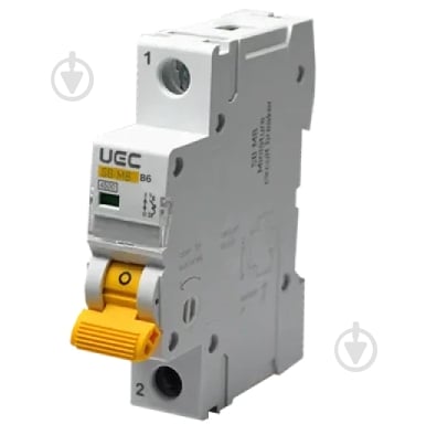 Автоматичний вимикач UEC SB-M8 1P 06A B 4,5кA MCB45-1-006-B - фото 1
