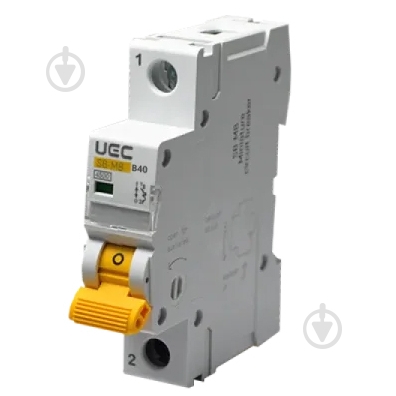 Автоматический выключатель UEC SB-M8 1P 40A B 4,5кA MCB45-1-040-B - фото 1