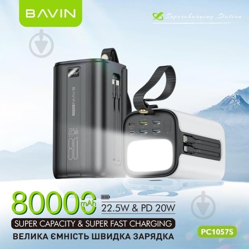 Повербанк BAVIN 80000 mAh black (Y-PC1057S-BK) - фото 2