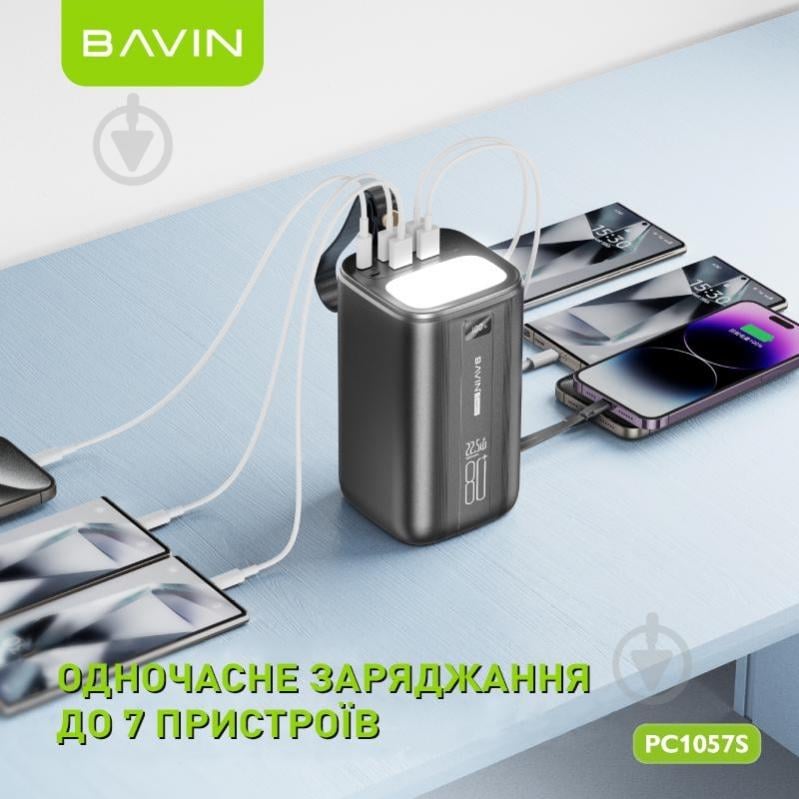 Повербанк BAVIN 80000 mAh black (Y-PC1057S-BK) - фото 3
