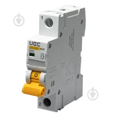 Автоматический выключатель UEC SB-M8 1P 50A B 4,5кA MCB45-1-050-B - фото 1