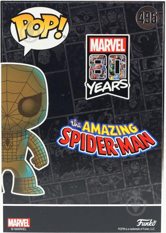 Фигурка Funko Bobble Marvel 80th Spider-Man (FUN2479) - фото 6 Фигурка Funko Bobble Marvel 80th Spider-Man (FUN2479) - фото 6