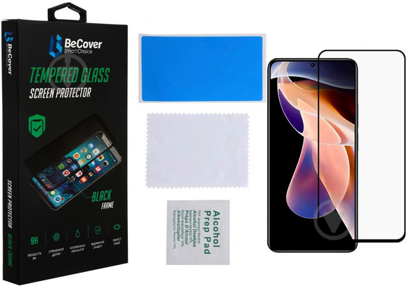 Защитное стекло BeCover для Xiaomi Redmi Note 11 Pro/11 Pro Plus Black (707140) - фото 2