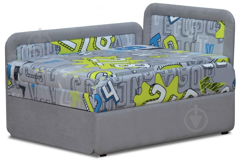 Тахта детский Берегиня Марио левый серый графит 750x970x660 мм - фото 1 Тахта детский Берегиня Марио левый серый графит 750x970x660 мм - фото 1