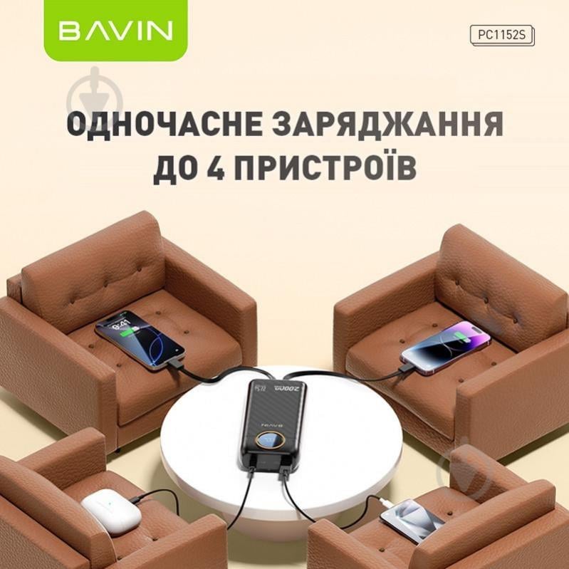 Повербанк BAVIN 10000 mAh black (Y-PC1152S-BK) - фото 4