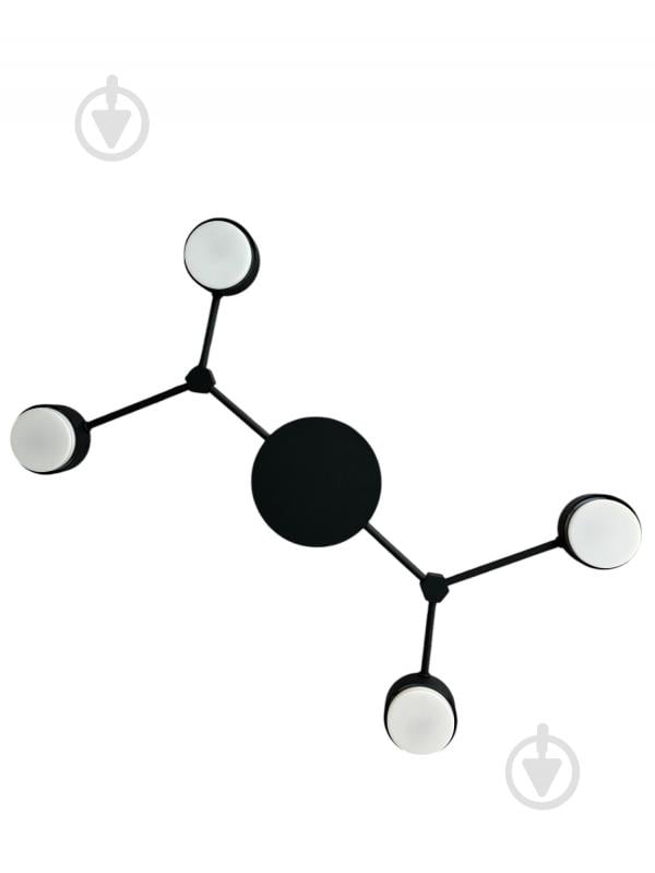 Люстра Светкомплект Atom 4xGX53 чорний - фото 2