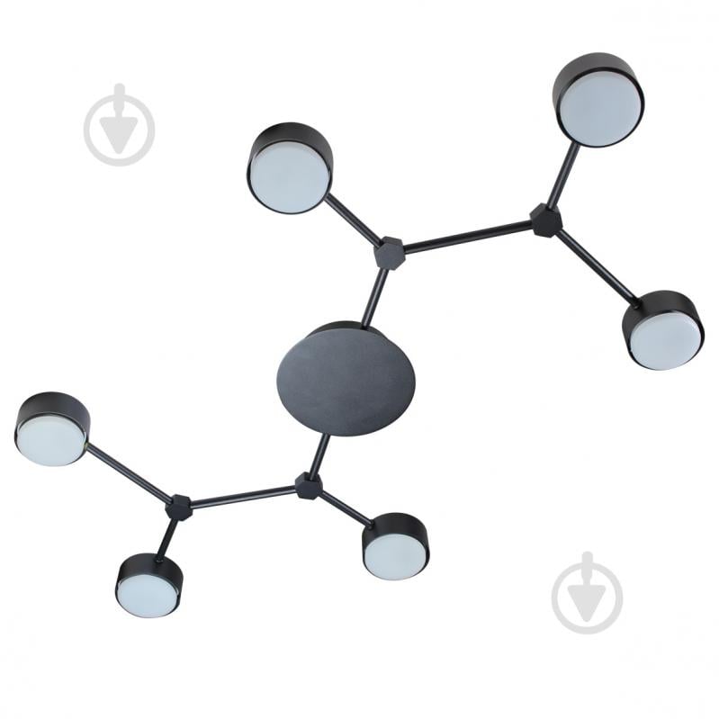 Люстра Светкомплект Atom 6xGX53 чорний - фото 1