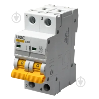 Автоматический выключатель UEC SB-M8 2P 40A B 4,5кA MCB45-2-040-B - фото 1