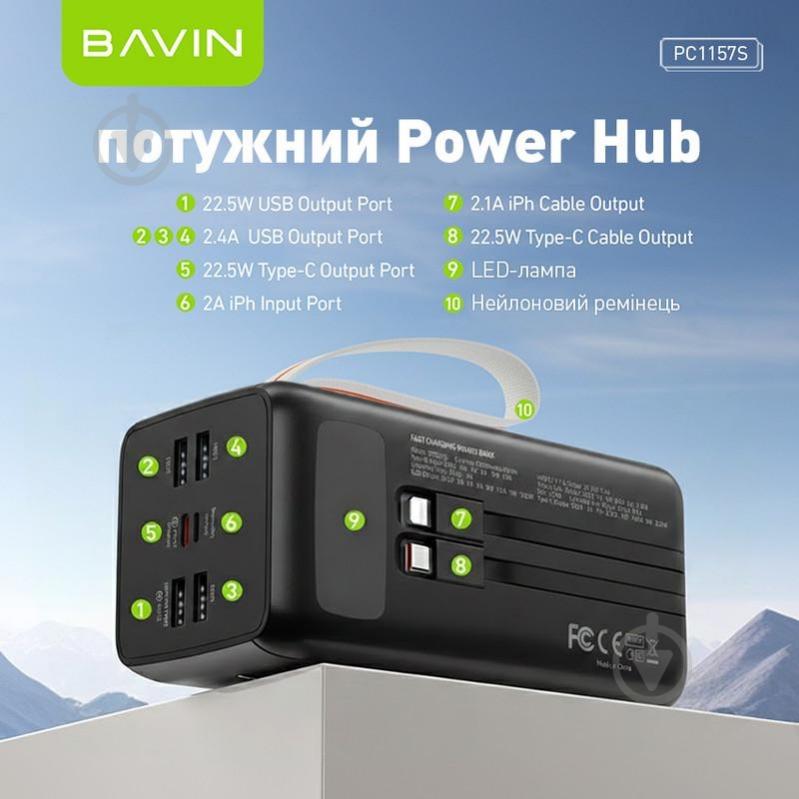 Повербанк BAVIN 50000 mAh black (Y-PC1157S-BK) - фото 7