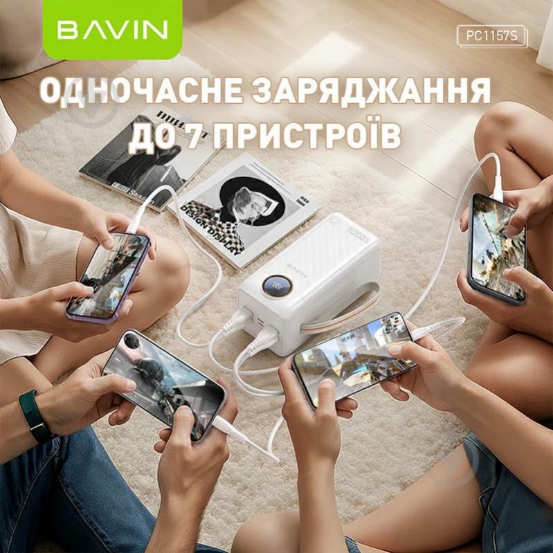 Повербанк BAVIN 50000 mAh white (Y-PC1157S-WH) - фото 5 Повербанк BAVIN 50000 mAh white (Y-PC1157S-WH) - фото 5