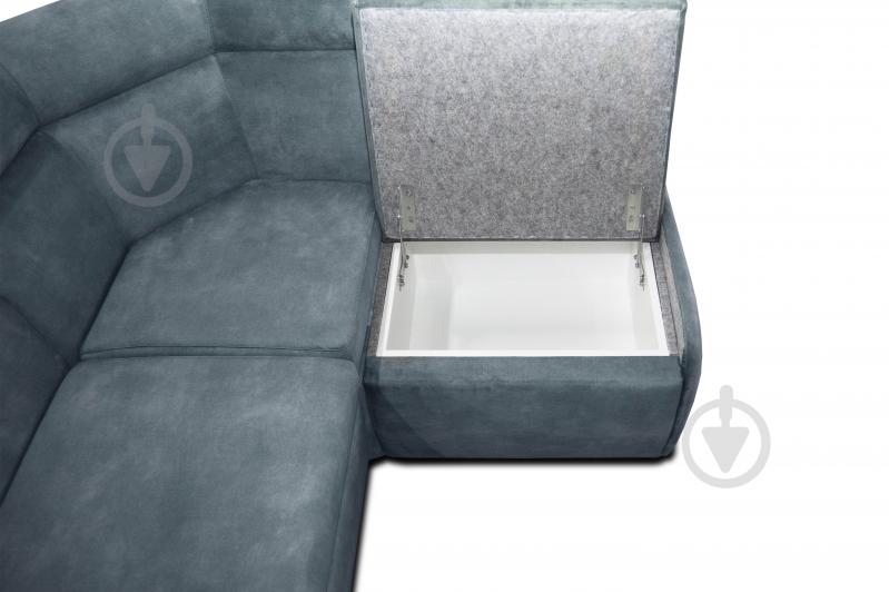 Уголок кухонный Лаунж 2150x1320x850 мм правый синий / синий - фото 5 Уголок кухонный Лаунж 2150x1320x850 мм правый синий / синий - фото 5