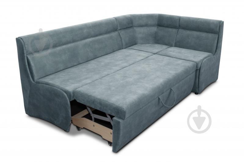 Уголок кухонный Лаунж 2150x1320x850 мм правый синий / синий - фото 3 Уголок кухонный Лаунж 2150x1320x850 мм правый синий / синий - фото 3