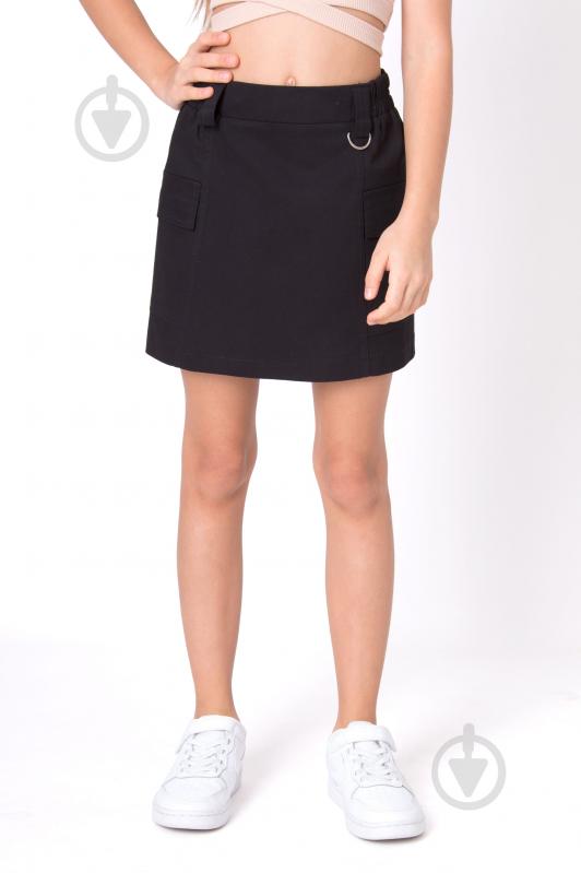 Спідниця для дівчаток Mevis (02) р.134 чорний 4957 - фото 1