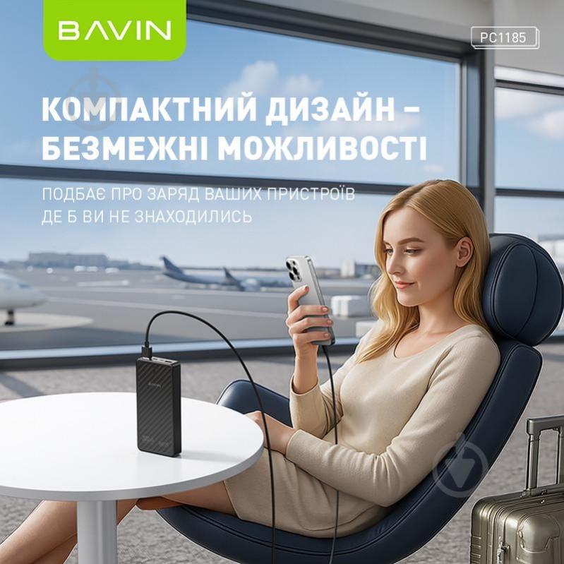 Повербанк BAVIN 10000 mAh black (Y-PC1185 BK) - фото 6