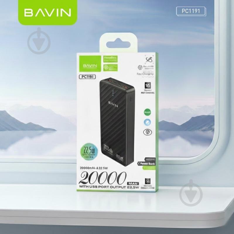 Повербанк BAVIN 20000 mAh black (Y-PC1191-BK) - фото 9