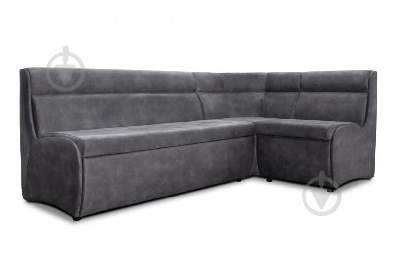 Уголок кухонный Лаунж 2105x1320x850 мм правый серый / серый - фото 2 Уголок кухонный Лаунж 2105x1320x850 мм правый серый / серый - фото 2