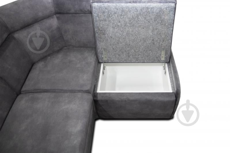 Уголок кухонный Лаунж 2105x1320x850 мм правый серый / серый - фото 5 Уголок кухонный Лаунж 2105x1320x850 мм правый серый / серый - фото 5