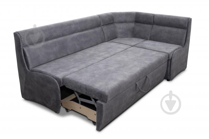 Уголок кухонный Лаунж 2105x1320x850 мм правый серый / серый - фото 3 Уголок кухонный Лаунж 2105x1320x850 мм правый серый / серый - фото 3