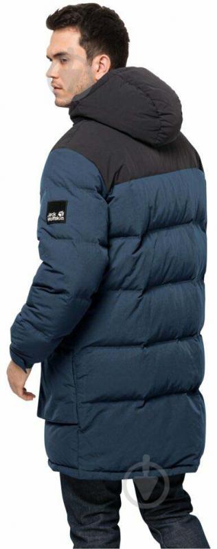 Пуховик чоловічий Jack Wolfskin ALEX LONG DOWN JKT M 1207251_1383 р.S синій - фото 2