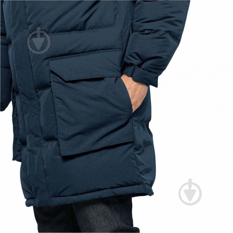 Пуховик мужской Jack Wolfskin ALEX LONG DOWN JKT M 1207251_1383 р.S синий - фото 5