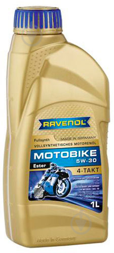 Моторное масло RAVENOL M 4T ESTER 5W-30 1 л (RAV M 4T ESTER 5W30 1L) - фото 1