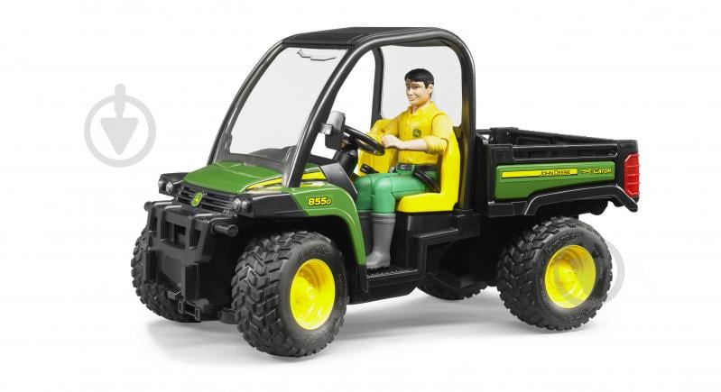 Іграшковий набір Bruder Мінівсюдихід John Deere Gator XUV 855D з фігуркою 1:16 2490 - фото 1