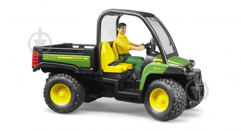 Іграшковий набір Bruder Мінівсюдихід John Deere Gator XUV 855D з фігуркою 1:16 2490 - фото 3