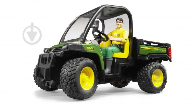 Іграшковий набір Bruder Мінівсюдихід John Deere Gator XUV 855D з фігуркою 1:16 2490 - фото 2