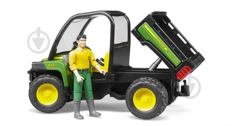 Іграшковий набір Bruder Мінівсюдихід John Deere Gator XUV 855D з фігуркою 1:16 2490 - фото 8