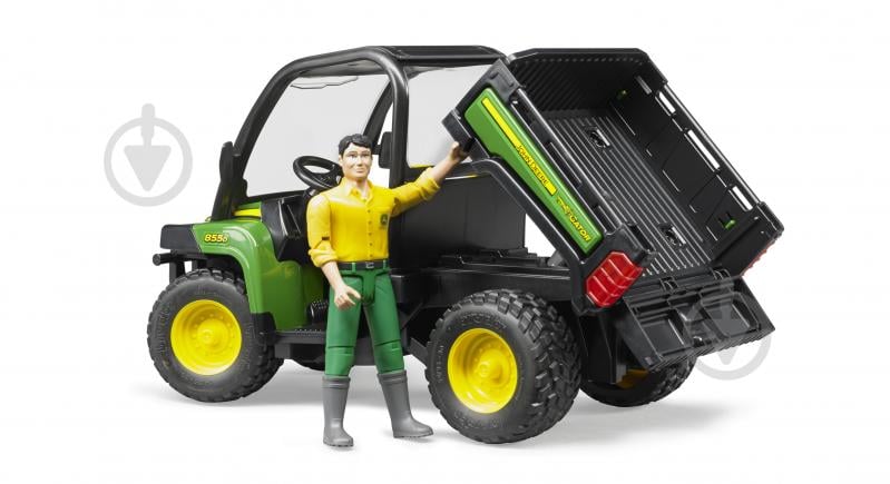 Іграшковий набір Bruder Мінівсюдихід John Deere Gator XUV 855D з фігуркою 1:16 2490 - фото 7