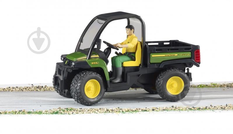 Іграшковий набір Bruder Мінівсюдихід John Deere Gator XUV 855D з фігуркою 1:16 2490 - фото 6