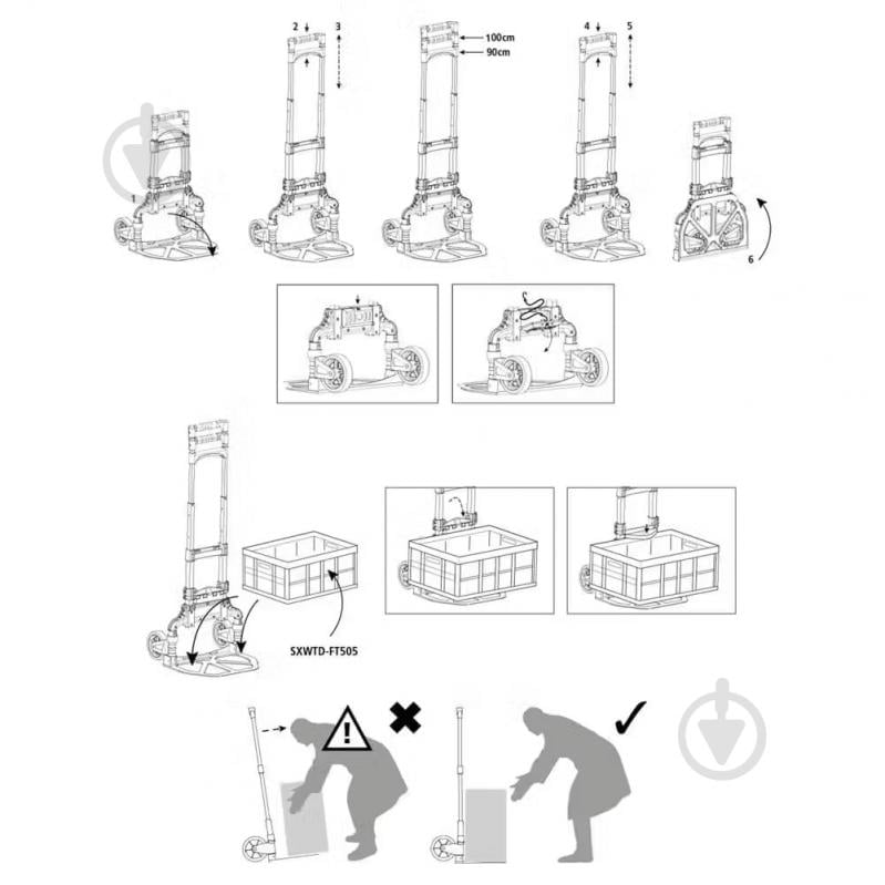 Тележка складская Stanley SXWT-FT501 - фото 5