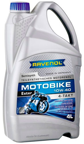 Моторне мастило RAVENOL ESTER 10W-30 4 л (RAV M 4T ESTER 10W30 4L) - фото 1