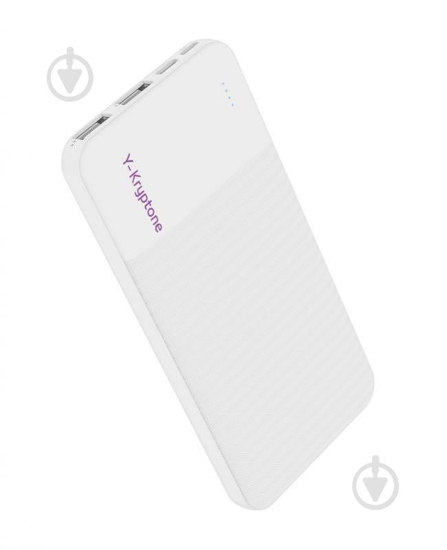 Повербанк Y-Kryptone 10000 mAh white (YK-N13-WH) - фото 1