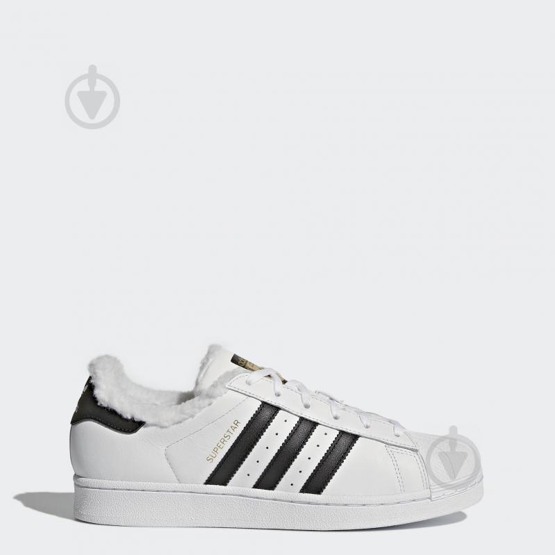 Кросівки жіночі зимові Adidas SUPERSTAR W CP9630 р.36 2/3 білі - фото 1