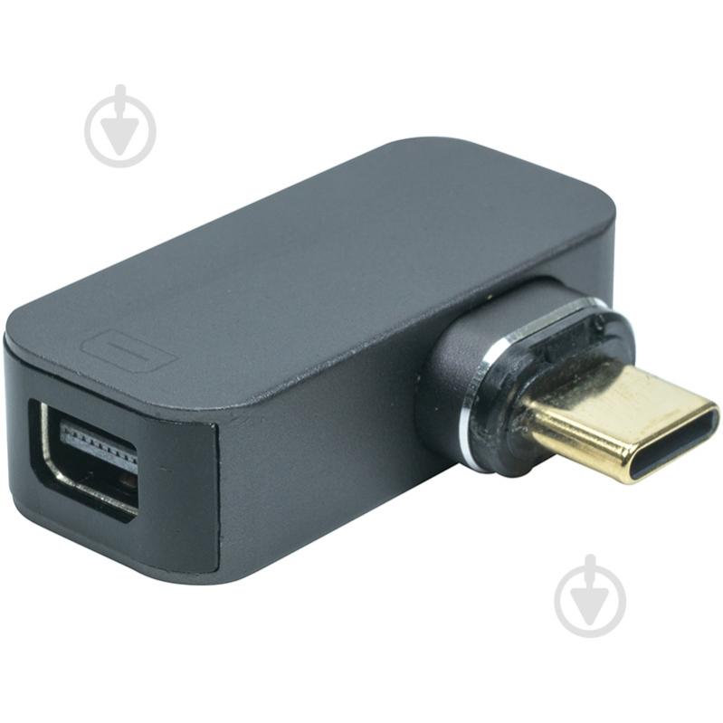 Адаптер PowerPlant USB Type-C - Mini DisplayPort, 8K, 60Hz black (CA914272) - фото 1